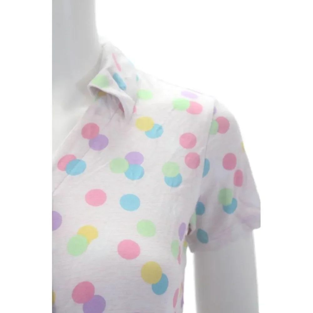 Emerson Road Womens Polka Dot Sleep Shirt Pajama Set Pink Combo Size XS